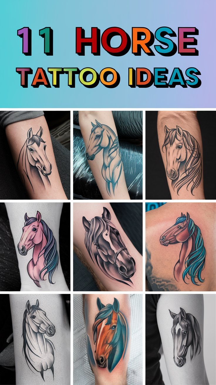 Read more about the article 11 Horse Tattoo Ideas That Look Alive