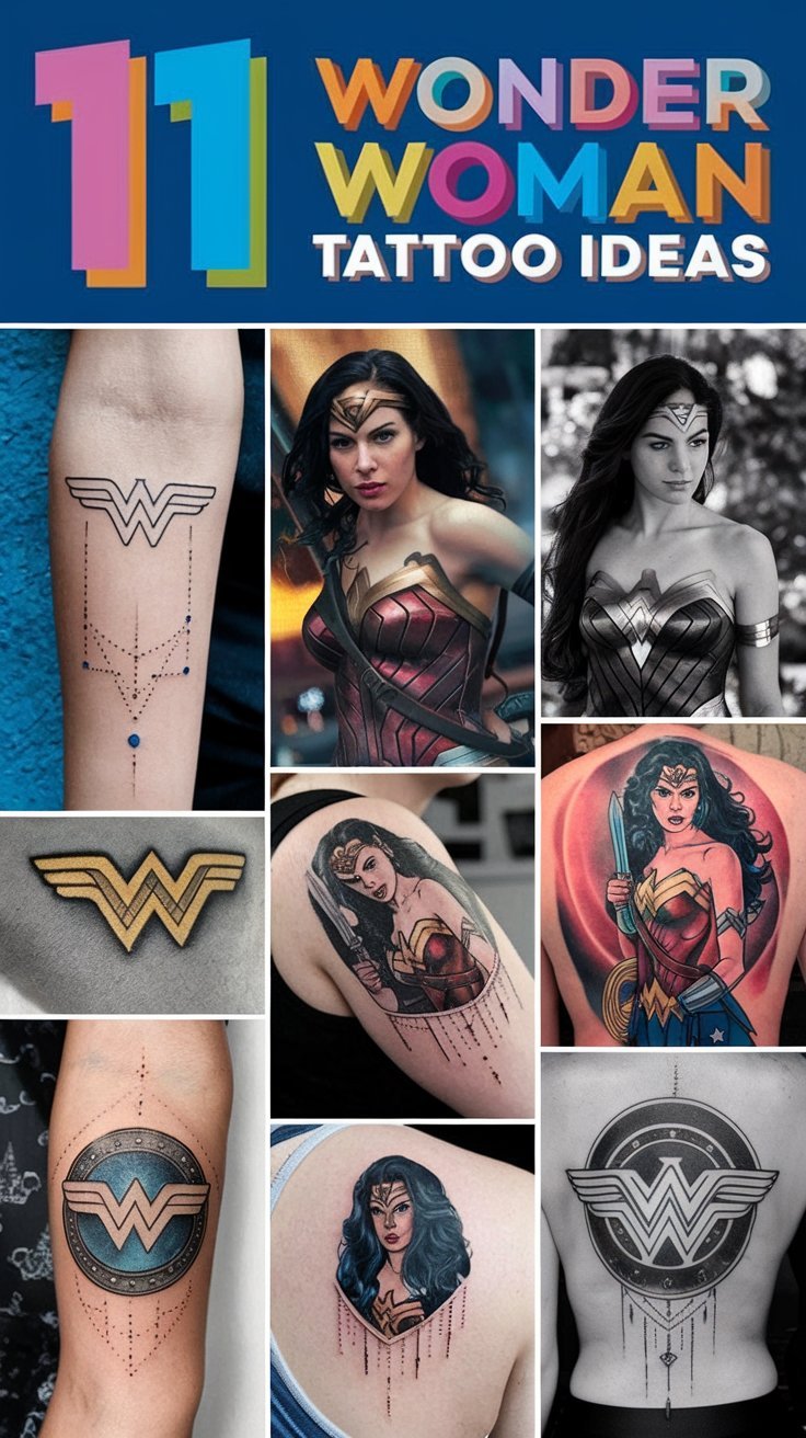 Read more about the article 11 Wonder Woman Tattoo Ideas for Super Fans