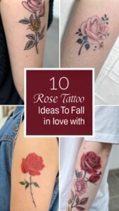 Read more about the article 10 Rose Tattoo Ideas to Fall in Love With