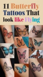 Read more about the article 11 Butterfly Tattoos That Look Like Flying