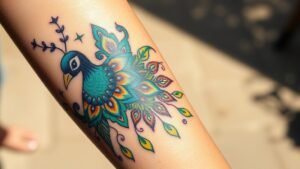 Read more about the article Peacock Tattoo Meaning and Symbolism