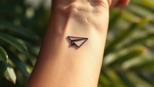 Read more about the article Paper Airplane Tattoo Meaning and Symbolism