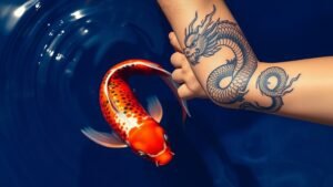 Read more about the article Koi Fish and Dragon Tattoo Meaning and Symbolism