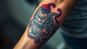 Read more about the article Fu Lion Tattoo Meaning and Symbolism