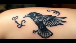 Read more about the article Raven Tattoo Meaning and Symbolism