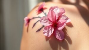 Read more about the article Sakura Flower Tattoo Meaning and Symbolism