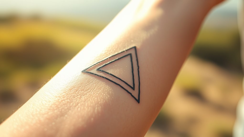 Read more about the article Triangle Tattoo Meaning and Symbolism