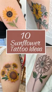 Read more about the article 10 Sunflower Tattoo Ideas for Every Personality 2025